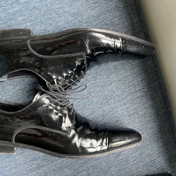 Dolce & Gabbana black patent leather dress shoes size UK7 - Picture 7 of 7